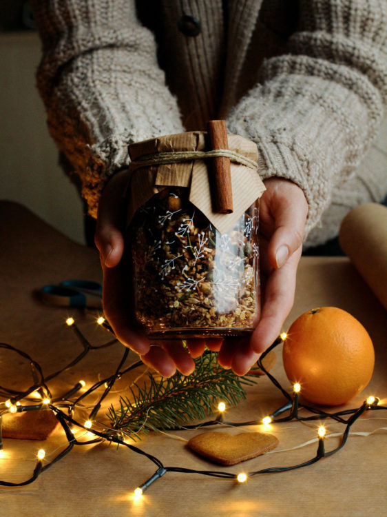 Christmas Gift Ideas granola-jar