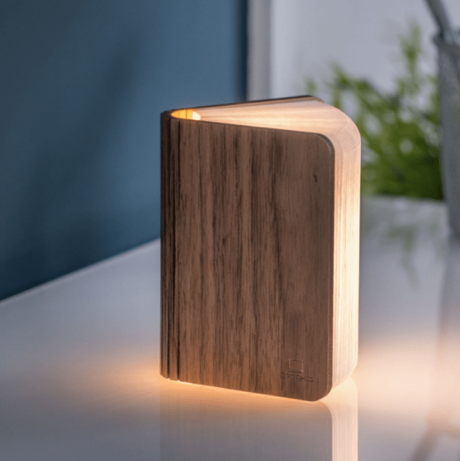 Smart Natural Wood Mini Book Light - gift ideas
